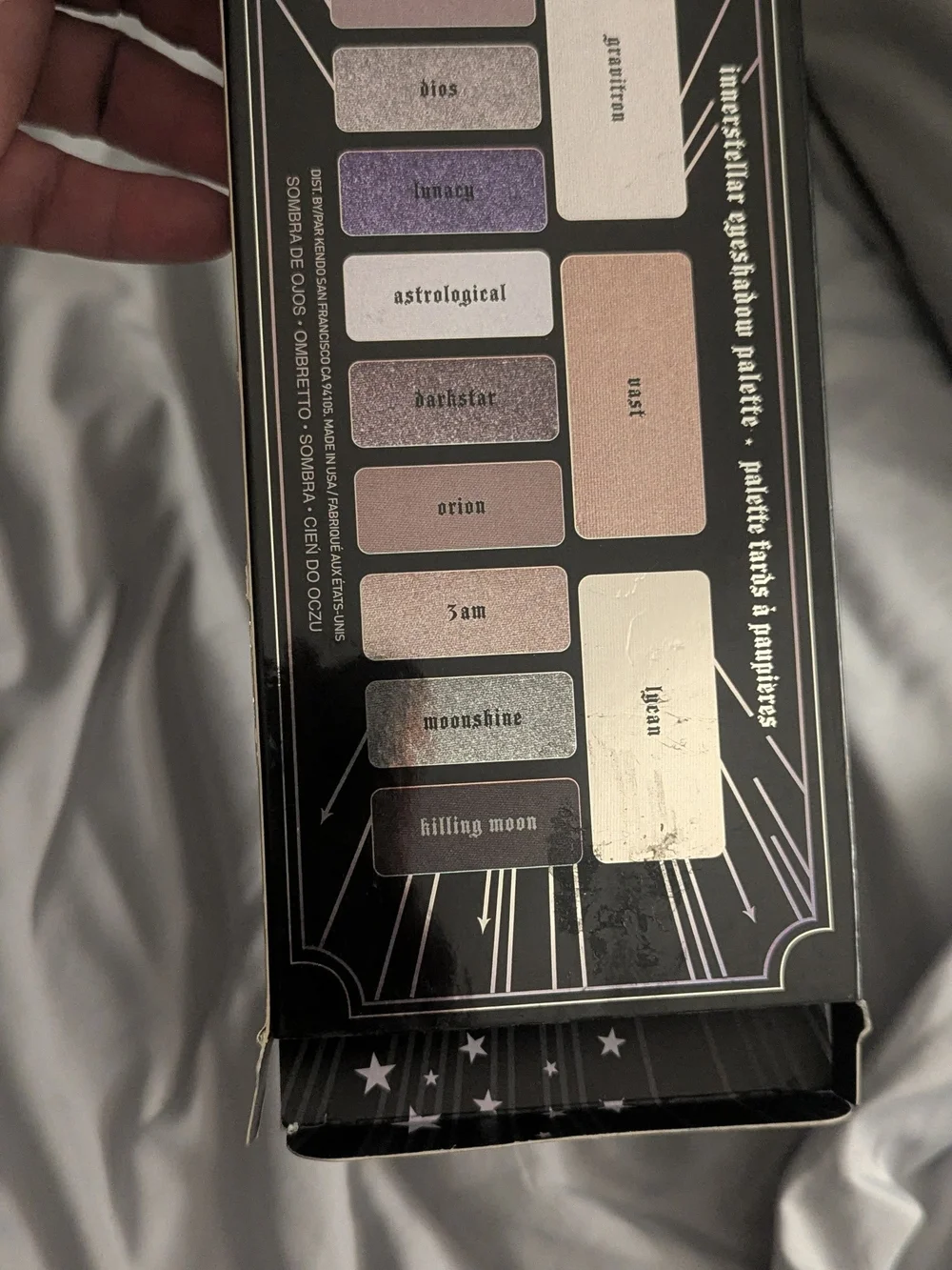 Kat Von D Innerstellar Eyeshadow Palette - Pink Holographic on Black